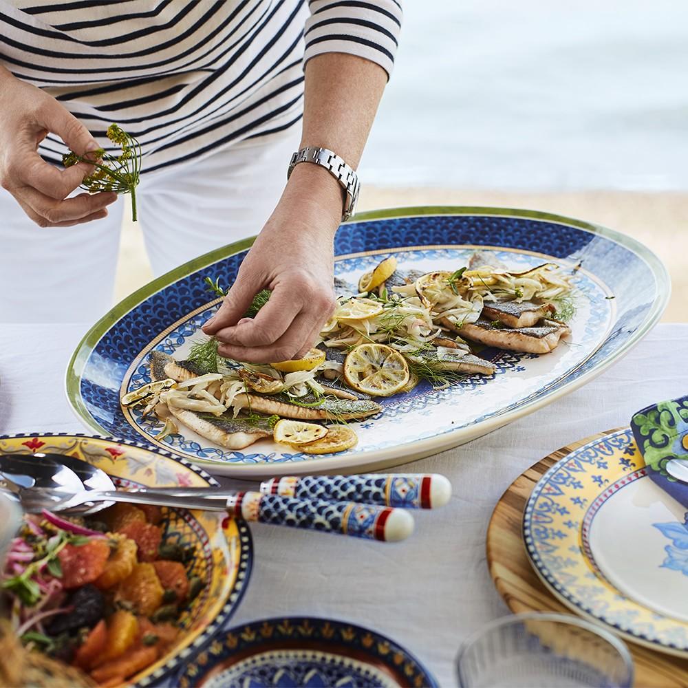 Sicily Dinner Plate Yellow Rim Williams Sonoma Australia